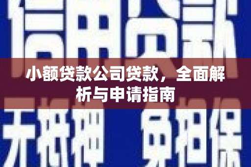 金堂小额贷款公司贷款，全面解析与申请指南