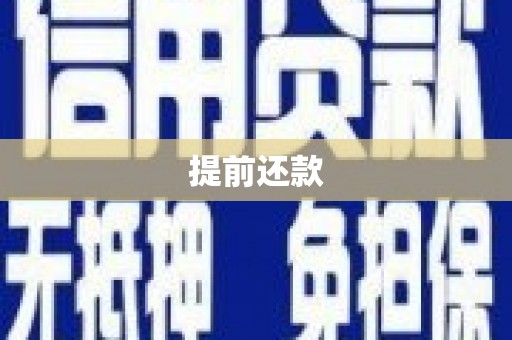 金堂提前还款